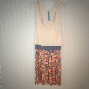 Free People confetti c sun dress NWT SIZE L.